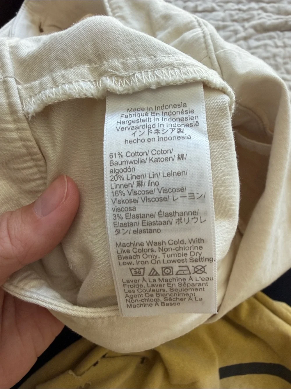 J-Crew Women's Size 4 Cream Cotton Blend A-Line Skirt